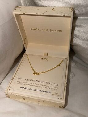 14kt Gold-Plated '444' Necklace - Gold
